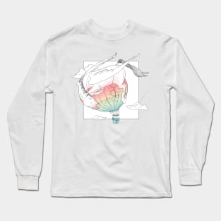 Pegasus on an airballoon Long Sleeve T-Shirt